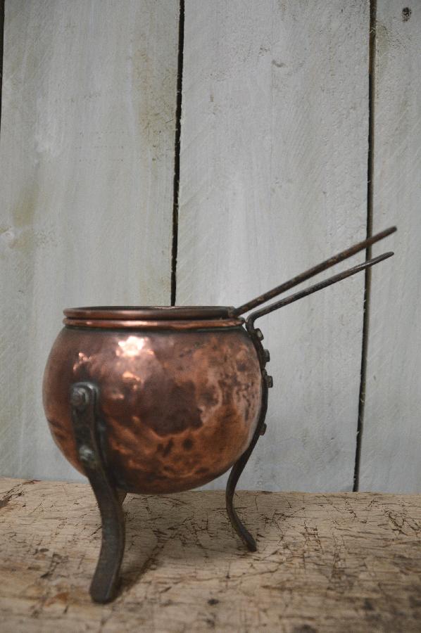 little copper glue pot FAE326