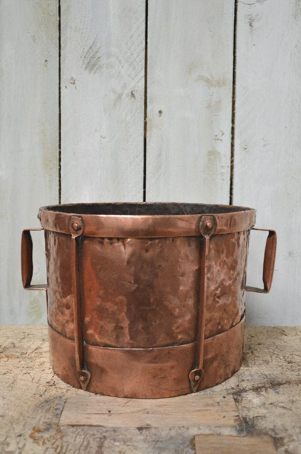 nineteenth century copper grain measure FAE329