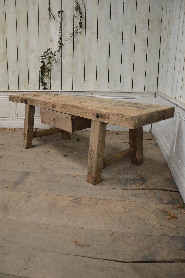 rustic coffee table or workbench FAE552