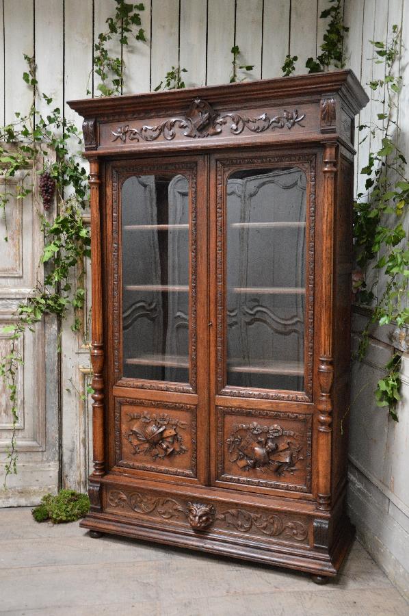 oak bookcase henri ii style FAE457