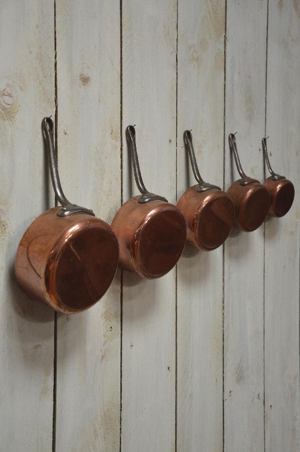set of 5 copper pan 2 FAE337