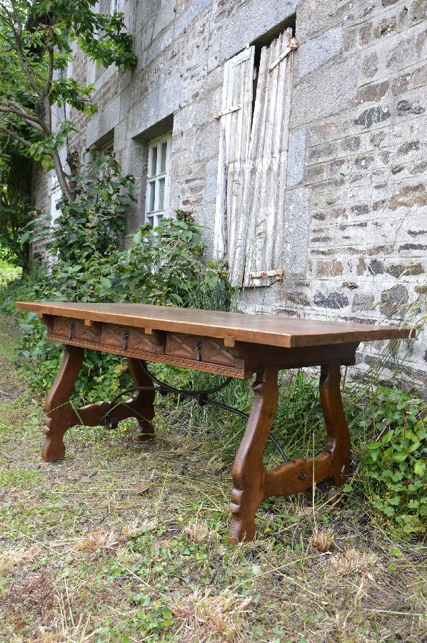 table desk spanish renaissance style FAE374