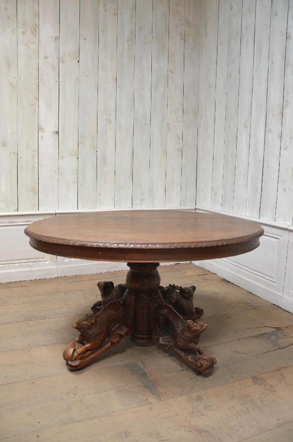 table gueridon ovale style henri ii FAE63