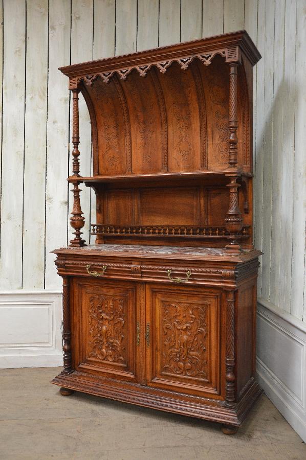 walnut buffet server henr ii style FAE350