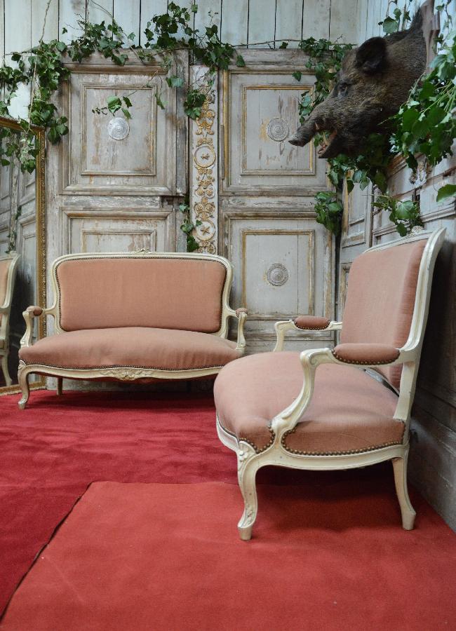 pair of sofa napoleon iii style FAE442