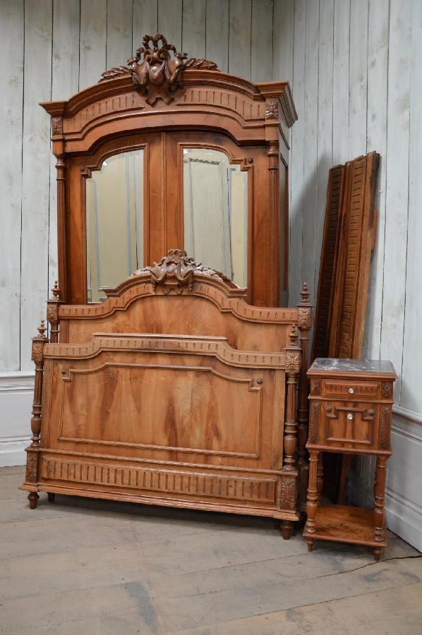 chambre en noyer massif FAE115