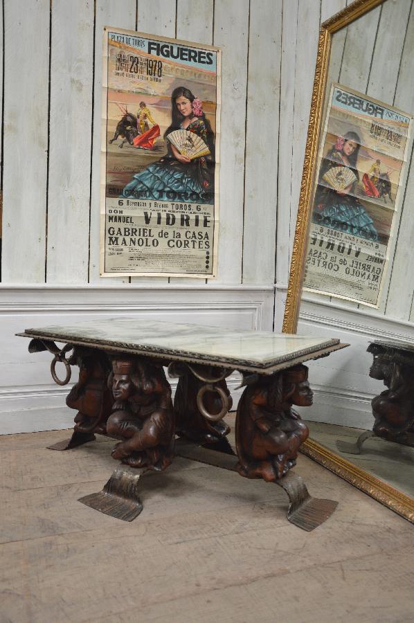 iron tea table renaissance style FAE360