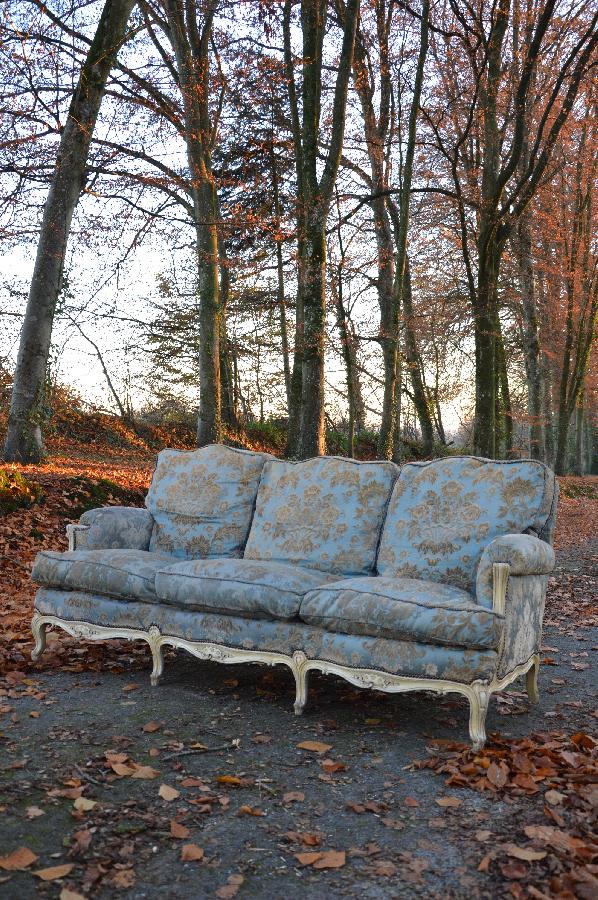 large painted sofa louis xv style FAE284