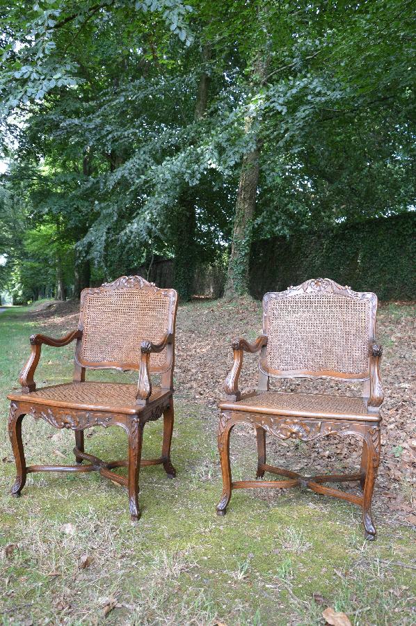 pair of armchairs louis xv style FAE264