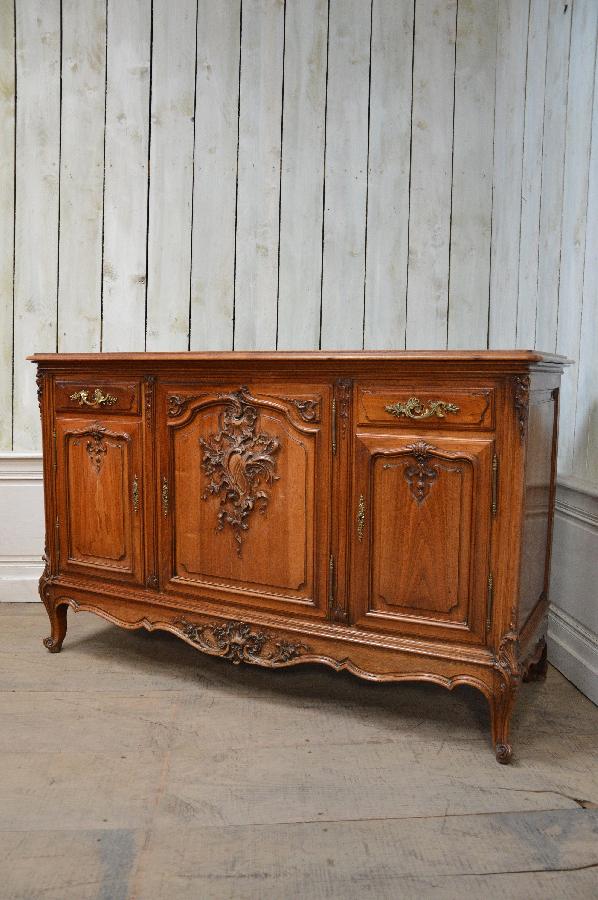 walnut sideboard buffet louis xv style FAE300
